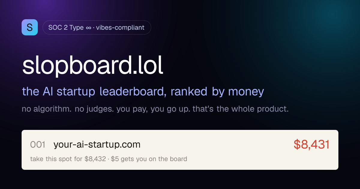 slopboard.lol Open Graph preview